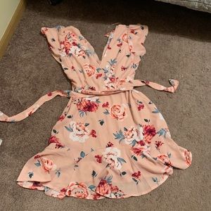 Pink Floral Dress
